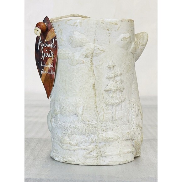 Moose Pillar Candle Sculpted Wax Animal Spirits - LAVA Enterprises- 5.5" tall - Picture 4 of 9